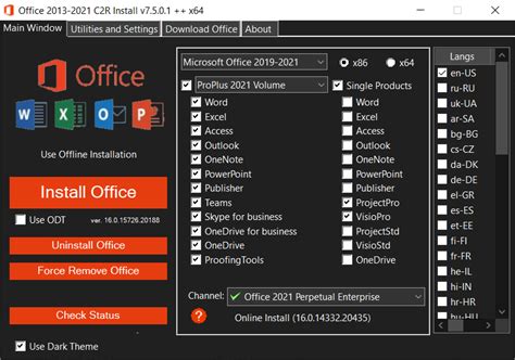 Office 2013-2023 C2R Install / Install Lite 